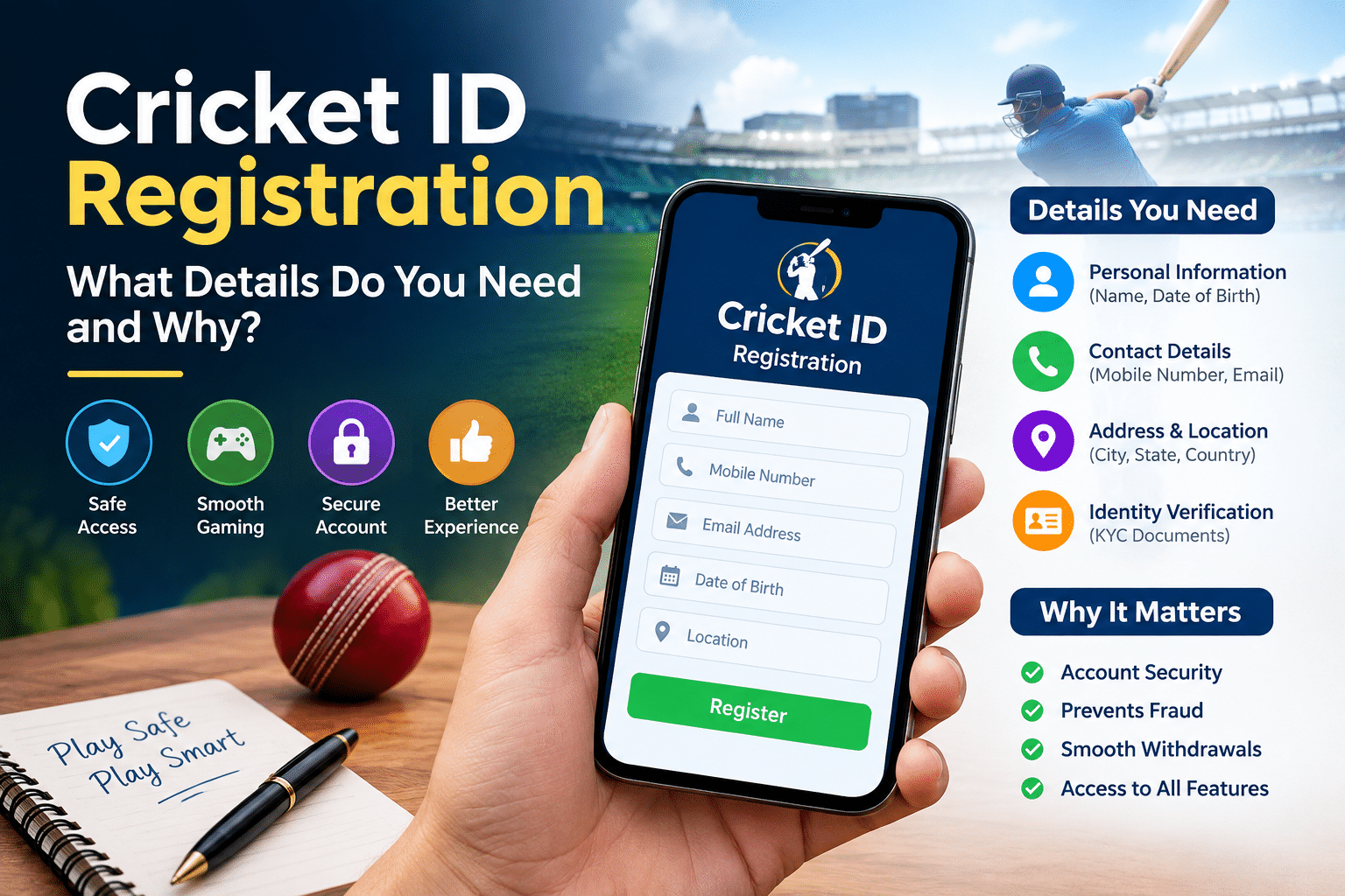 cricket id registration