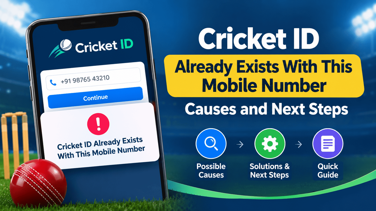 cricket id already exists