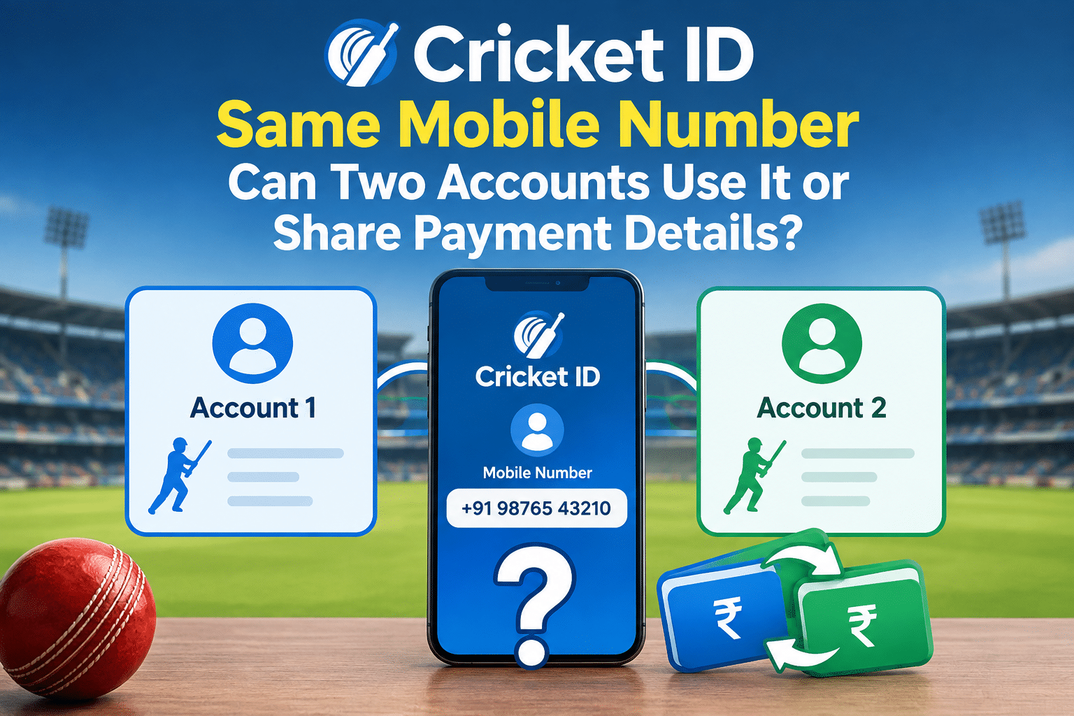 cricket id same mobile number